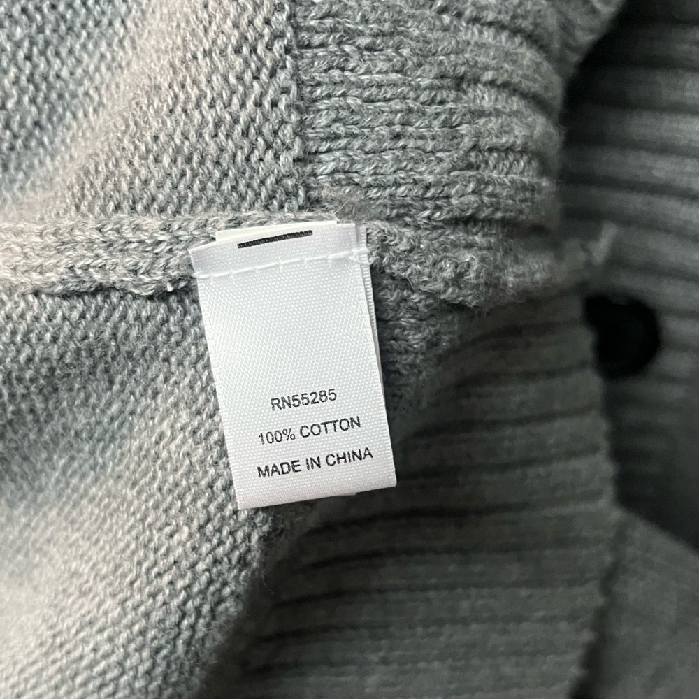Express Gray Button-Up Cardigan - Picture 3 of 4